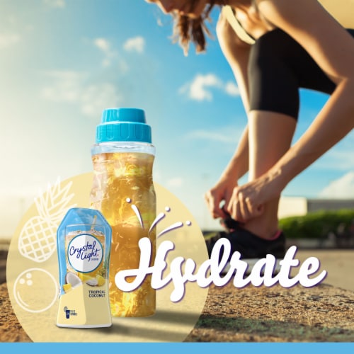 Crystal Light Liquid Tropical Coconut Naturally Flavored Drink Mix Perspective: left