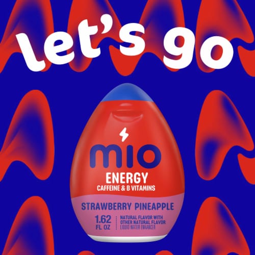 Mio Energy Strawberry Pineapple Smash Naturally Flavored Liquid Water Enhancer Perspective: left