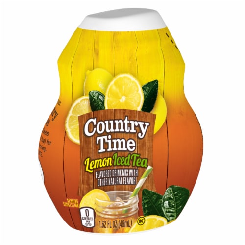 Country Time Lemon Iced Tea Naturally Flavored Liquid Drink Mix Perspective: left