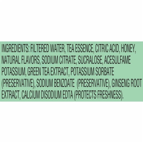AriZona Green Tea with Ginseng & Honey Naturally Flavored Liquid Water Enhancer, Bottle Perspective: left
