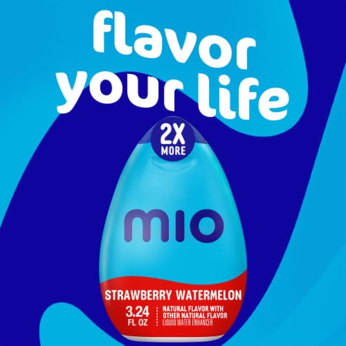 Mio Strawberry Watermelon Naturally Flavored Liquid Water Enhancer Perspective: left