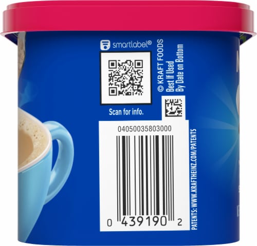 Maxwell House Sugar-Free French Vanilla Decaf Instant Coffee Perspective: left