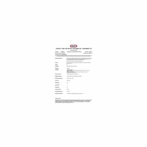 Crystal Light Flavored Drink Mix Raspberry Ice 30 .08oz Packets/Box 79800 Perspective: left