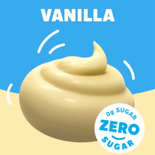 Jell-O Vanilla Sugar Free Pudding Cups Snack Perspective: left