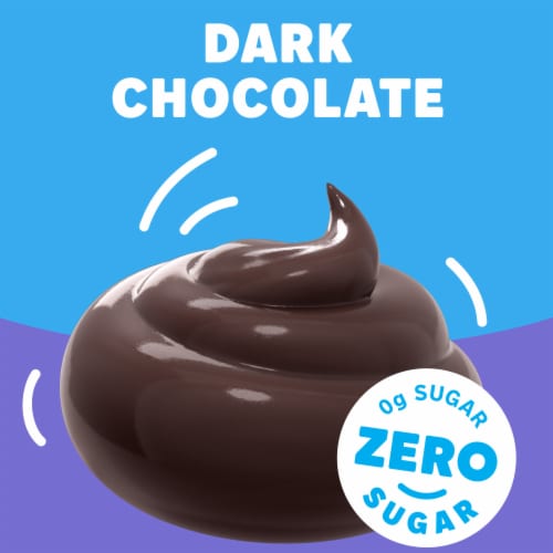 Jell-O Dark Chocolate Sugar Free Pudding Cups Snack Perspective: left