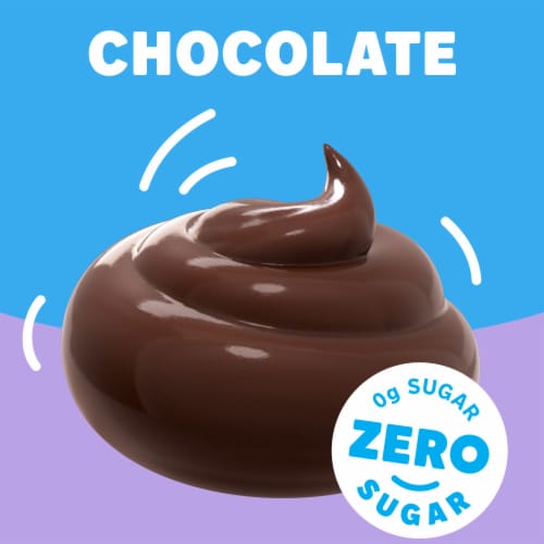 Jell-O Chocolate Sugar Free Pudding Cups Snack Perspective: left