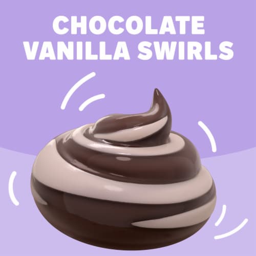 Jell-O Original Chocolate Vanilla Swirls Pudding Cups Snack Perspective: left