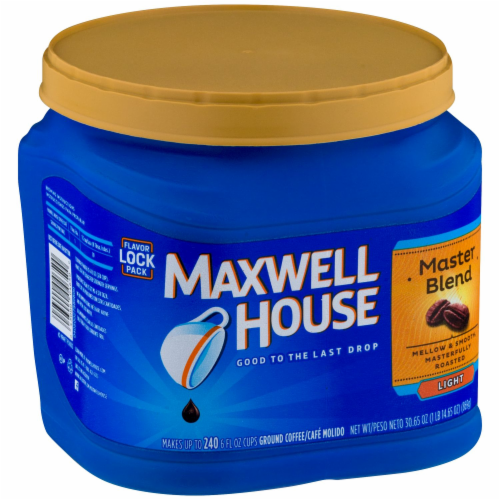 Maxwell House Master Blend Light Roast Ground Coffee Perspective: left