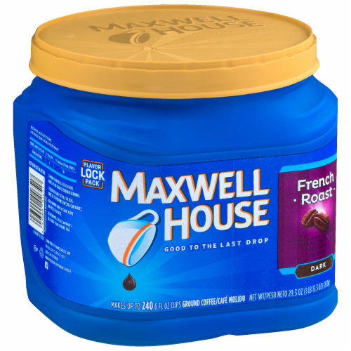 Maxwell House French Dark Roast Ground Coffee Perspective: left