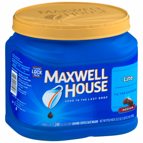 Maxwell House Lite Medium Roast Ground Coffee Perspective: left
