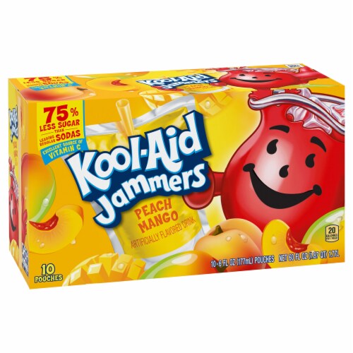 Kool-Aid Jammers Peach Mango Artificially Flavored Soft Drink Perspective: left