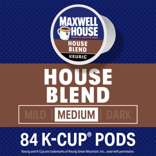 Maxwell House House Blend Medium Roast K-Cup Coffee Pods Perspective: left