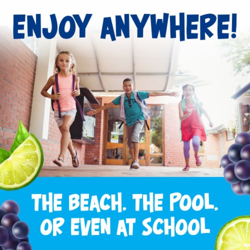 Kool Aid Jammers Tropical Punch Kids Drink 0% Juice Box Pouches Value Pack Perspective: left