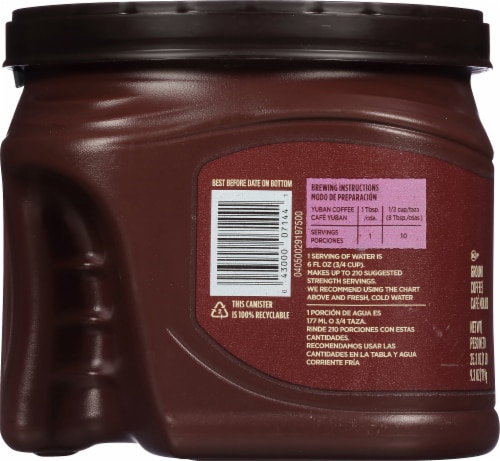 Yuban Pacific Coast Blend Mild Roast Ground Coffee Perspective: left