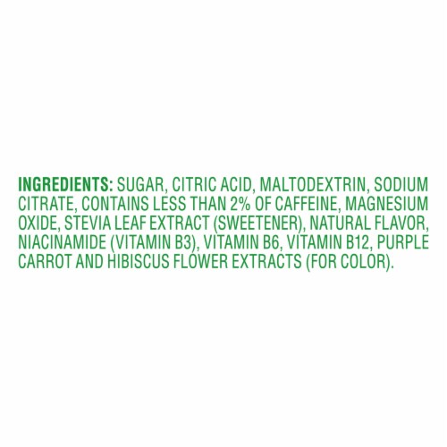 Crystal Light Pure Energy Mixed Berry Powdered Drink Mix Perspective: left