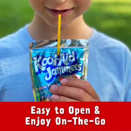 Kool Aid Jammers Variety Pack with Tropical Punch Grape Cherry Kids Drink 0 Juice Box Pouches 30 ct Gerbes Super Markets