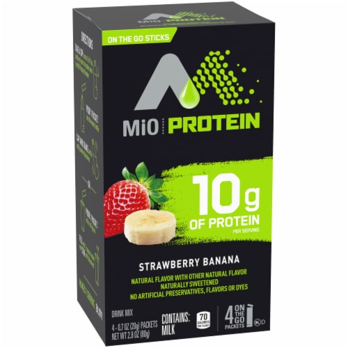 Mio On The Go Strawberry Banana Drink Mix Perspective: left