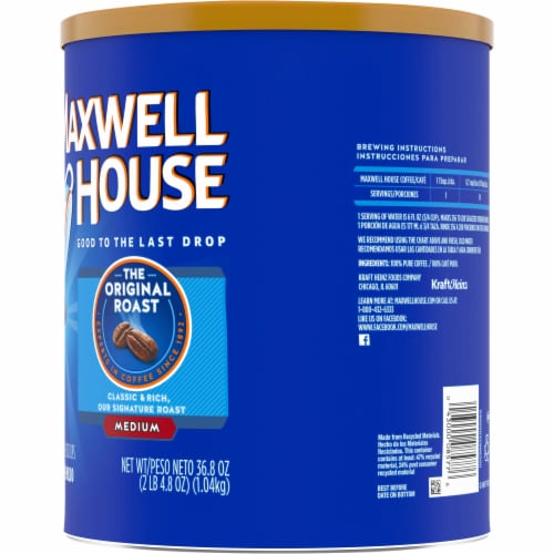 Maxwell House The Original Medium Roast Ground Coffee Perspective: left