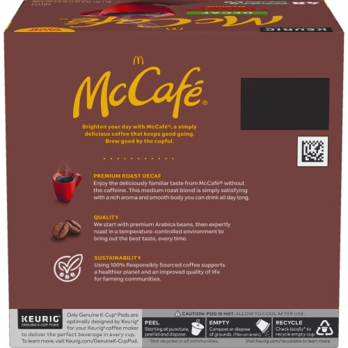 McCafé® Decaf Premium Roast Medium Roast K-Cup Coffee Pods Perspective: left