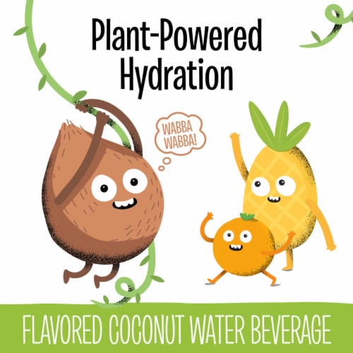 Creative Roots Orange Pineapple Coconut Water Kids Drink Perspective: left