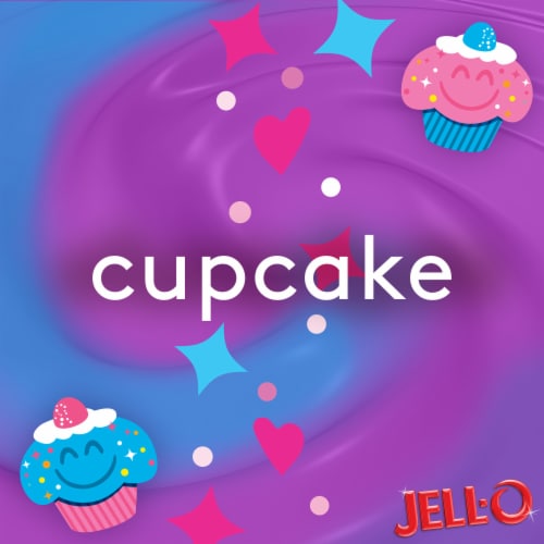 Jell-O Unicorn Magic Cupcake Pudding Cups Snack, 4 ct - Kroger