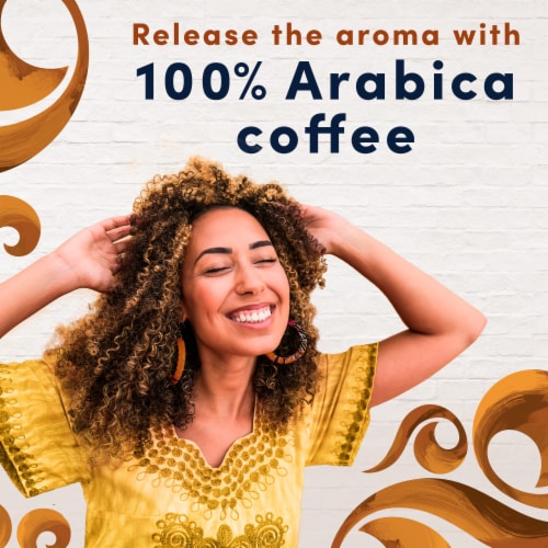 Gevalia Frothy 2-Step Caramel Macchiato Espresso Style K-Cup® Coffee Pods & Froth Packets Kit Perspective: left