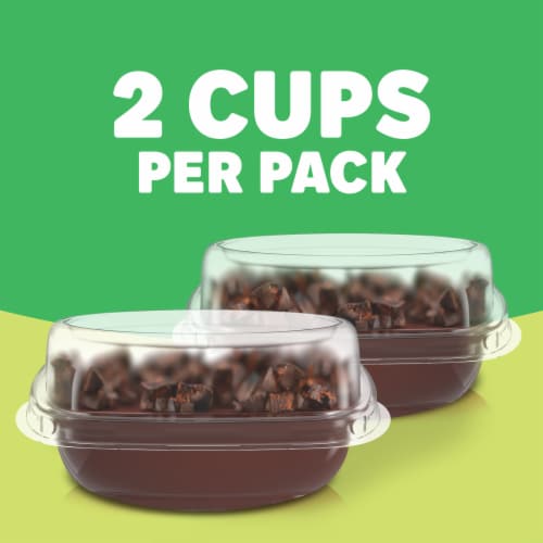 Jell-O Thin Mints Ready-to-Eat Refrigerated Dessert Cups Perspective: left