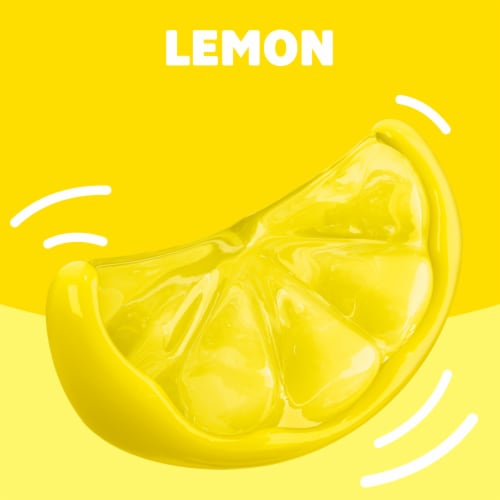 Jell-O Lemon Artificially Flavored Gelatin Dessert Mix, Box Perspective: left