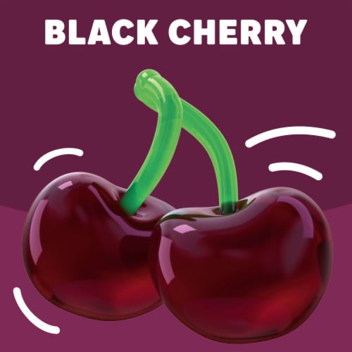 Jell-O Black Cherry Artificially Flavored Gelatin Dessert Mix, Box Perspective: left