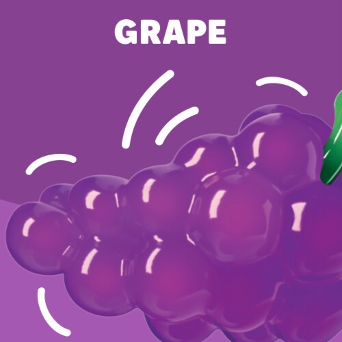 Jell-O Grape Gelatin Dessert Mix, Box Perspective: left