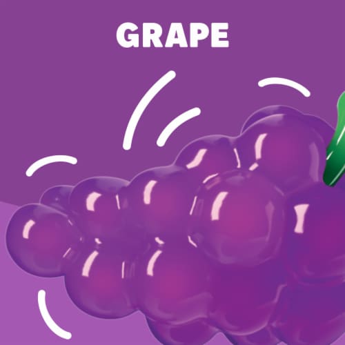 Jell-O Grape Artificially Flavored Gelatin Dessert Mix, Family Size, Box Perspective: left