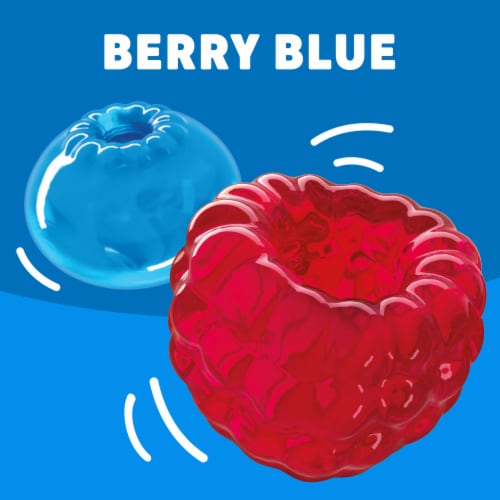Jell-O Berry Blue Gelatin Dessert Mix Perspective: left