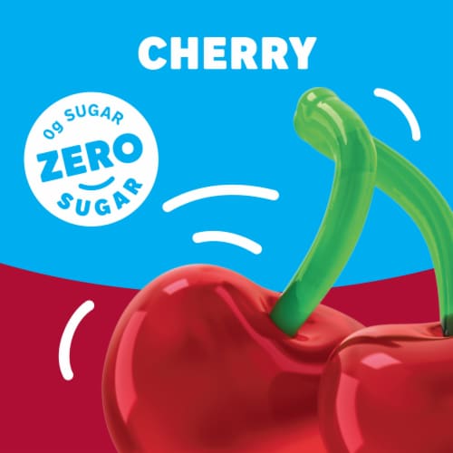 Jell-O Cherry Sugar Free Gelatin Dessert Mix Perspective: left