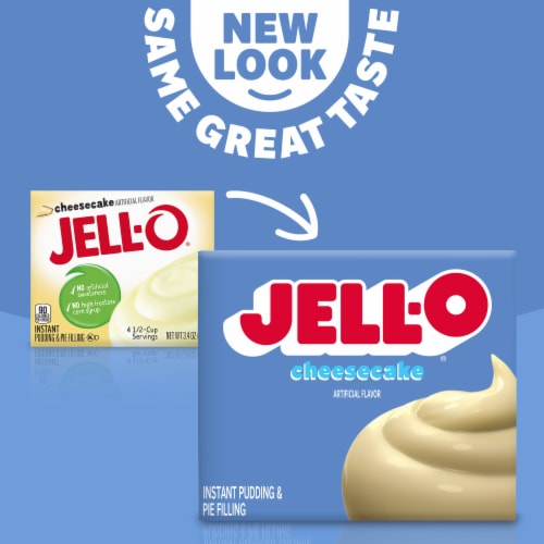 Jell-O Cheesecake Instant Pudding & Pie Filling Mix Perspective: left