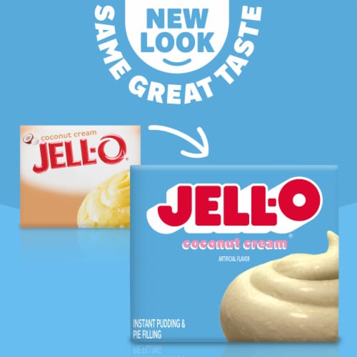 Jell-O Coconut Cream Instant Pudding & Pie Filling Mix Perspective: left