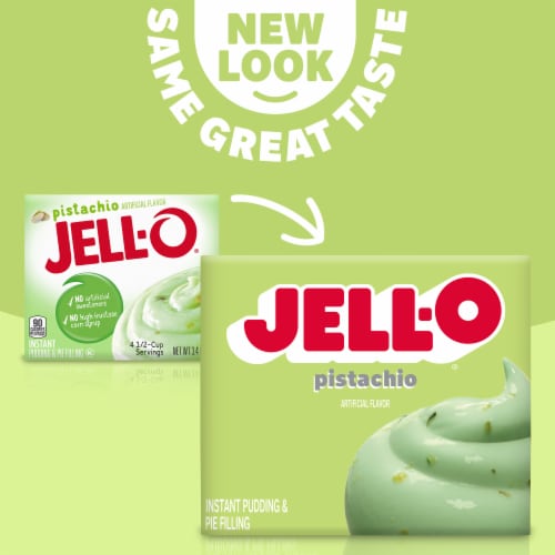 Jell-O Pistachio Instant Pudding & Pie Filling Mix Perspective: left