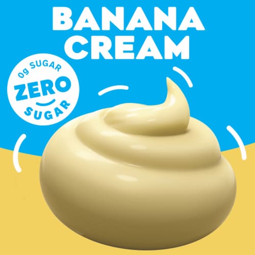 Jell-O Zero Sugar Banana Cream Instant Pudding & Pie Filling Perspective: left