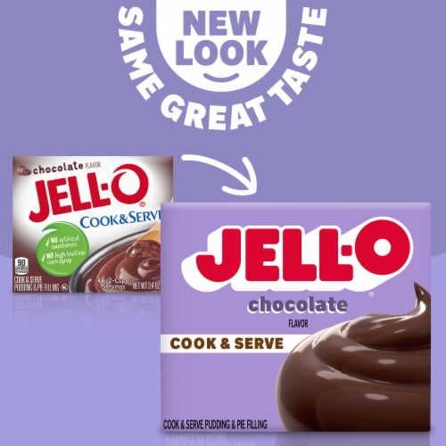 Jell-O Cook & Serve Chocolate Pudding & Pie Filling Mix Perspective: left