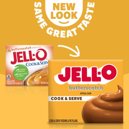 Jell-O Cook & Serve Butterscotch Pudding & Pie Filling Mix Perspective: left
