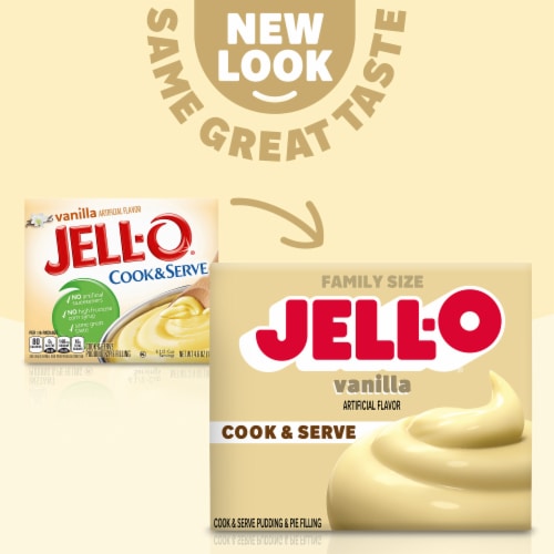 Jell-O Cook & Serve Vanilla Pudding & Pie Filling Mix Perspective: left