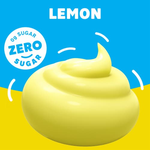 Jell-O Lemon Flavor Zero Sugar Instant Reduced Calorie Pudding & Pie Filling Mix, Box Perspective: left