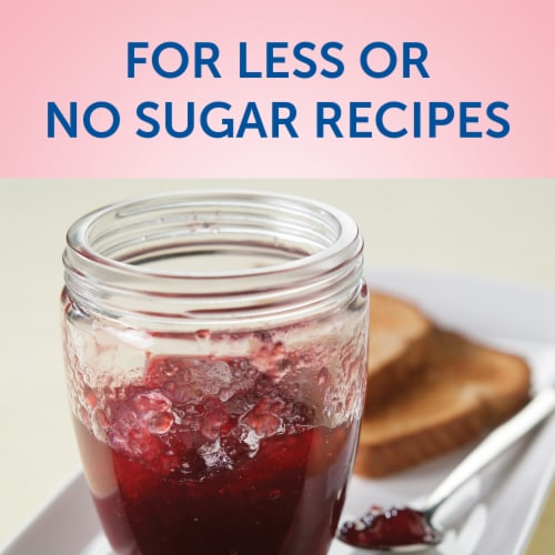 Sure-Jell Premium Fruit Pectin for Less or No Sugar Needed Recipes, Box Perspective: left