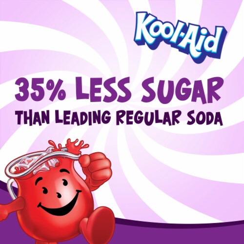 Kool-Aid Sugar-Sweetened Grape Artificially Flavored Powdered Soft Drink Mix Perspective: left
