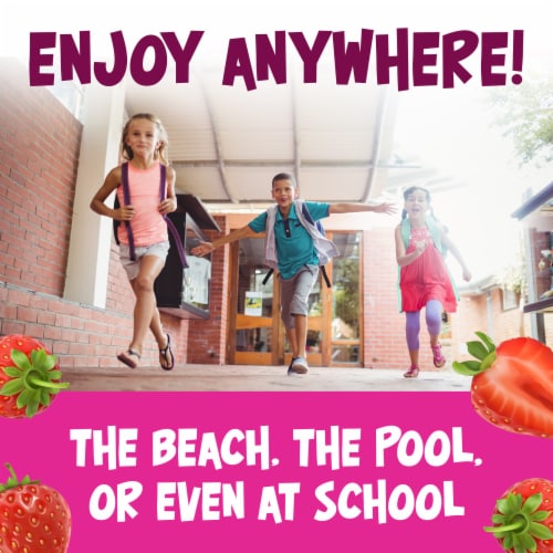 Kool-Aid Zero Sugar Strawberry Drink Mix Packet Perspective: left