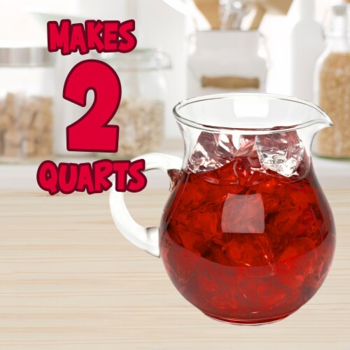 Kool Aid Unsweetened Cherry Red Powdered Soft Drink Mix Packet Perspective: left