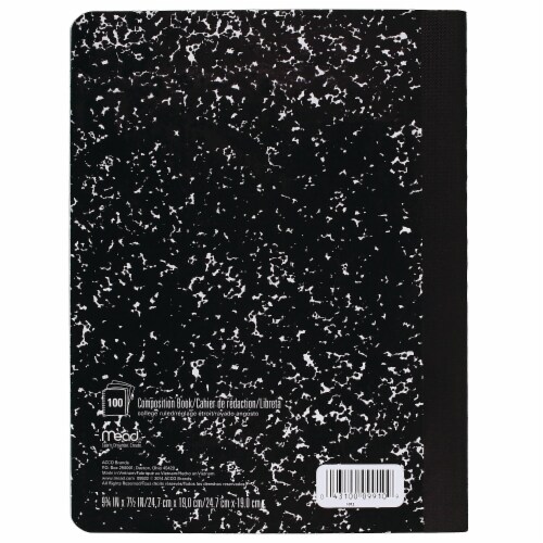 Mead® NOTEBOOK,9.75X7.5,100,BK 09910 Perspective: left