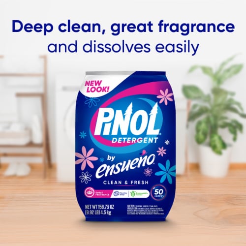 Pinol by Ensueño Powder Laundry Detergent – Clean & Fresh Scent Perspective: left