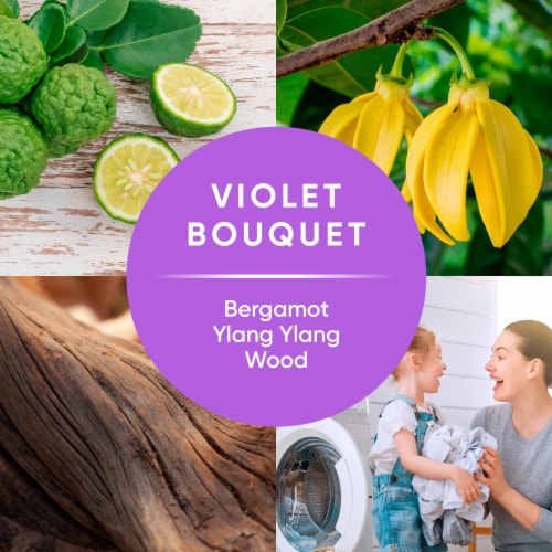 Ensueño® Max Violet Bouquet Biodegradable Fabric Softener Perspective: left