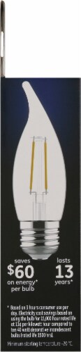 GE LED 3.5-Watt (40-Watt) Soft White Clear Finish Decorative Bent Tip Light Bulb Perspective: left
