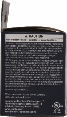 GE Reveal LED HD Light Bulb LED7DR20PRVL Perspective: left